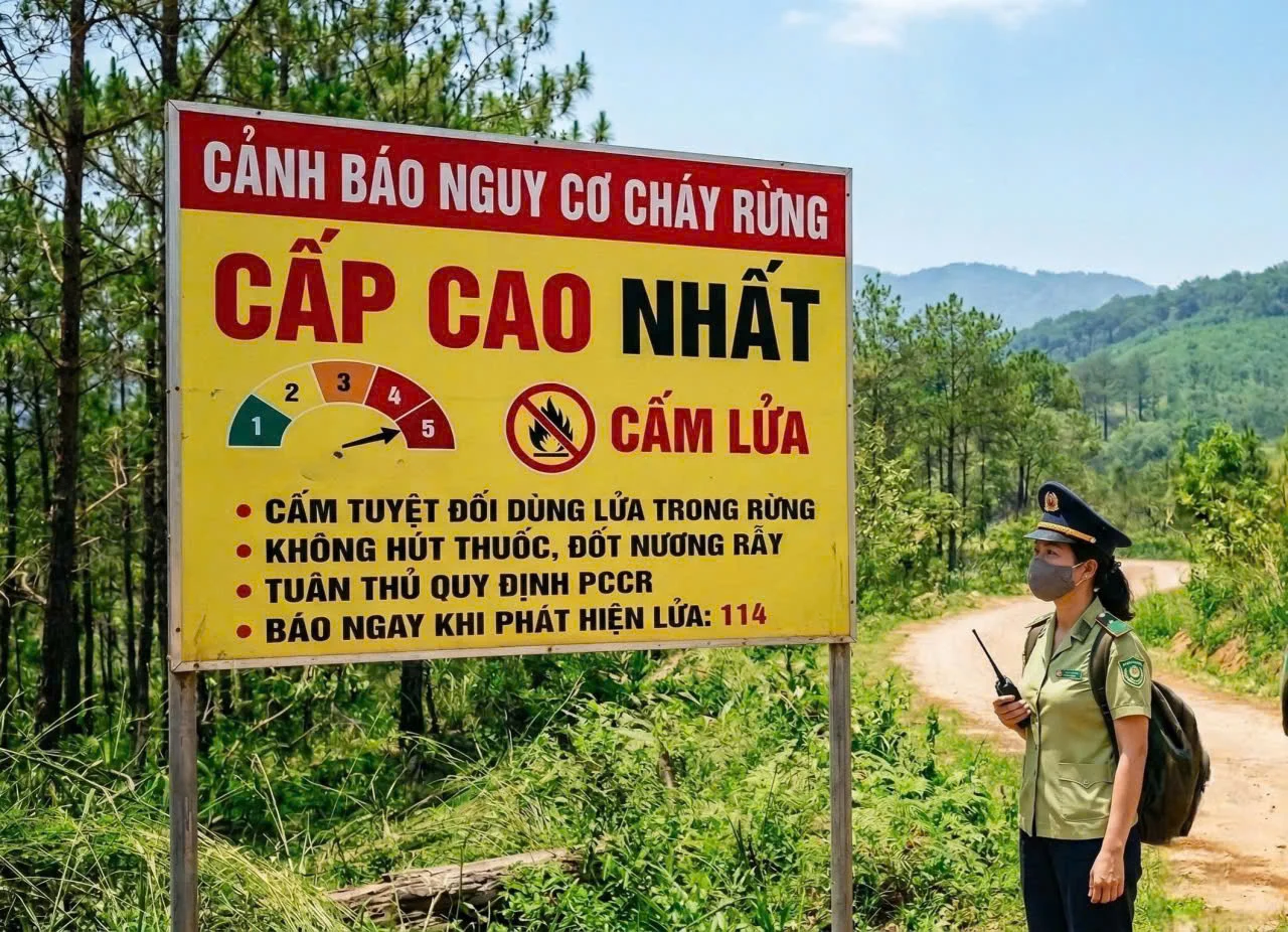 Công điện khẩn về tăng cường biện pháp cấp bách phòng cháy, chữa cháy rừng trên địa bàn tỉnh Hà Tĩnh