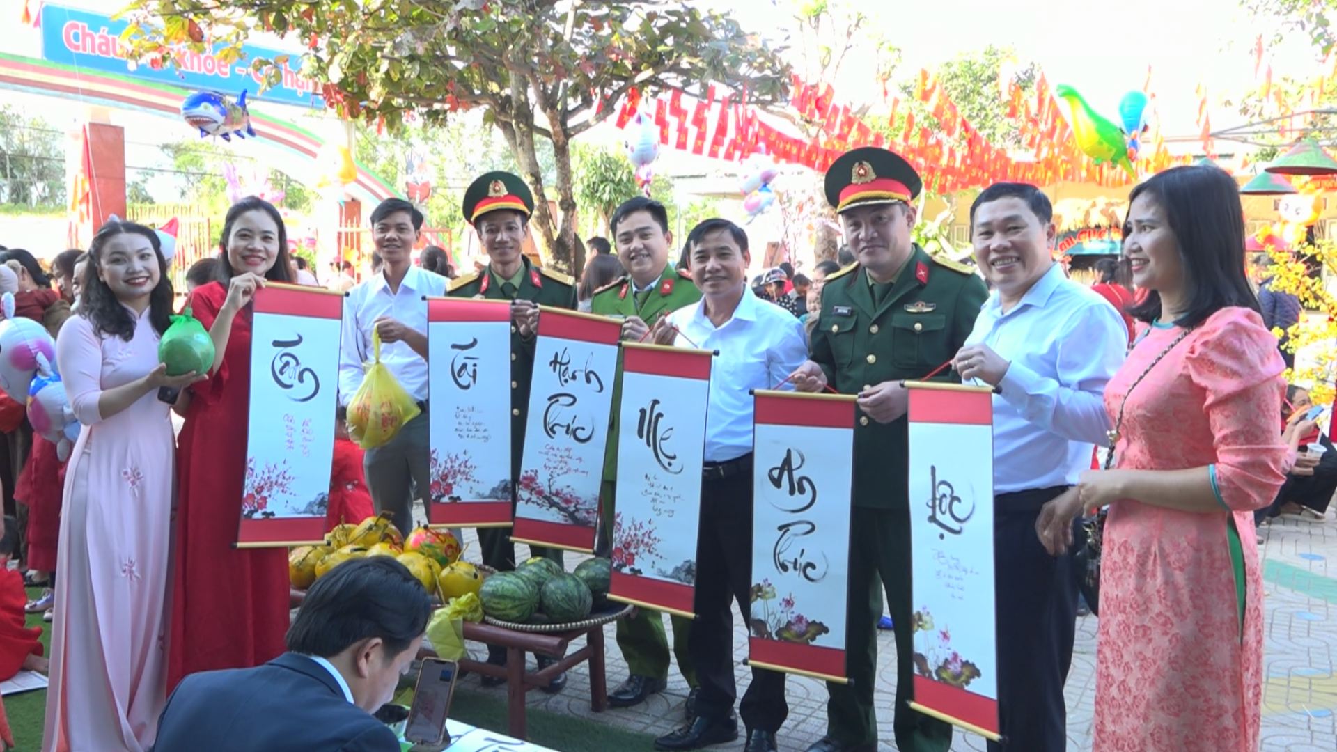 Trường Mầm non Kỳ Thượng long trọng tổ chức chương trình “Xuân yêu thương năm 2026”