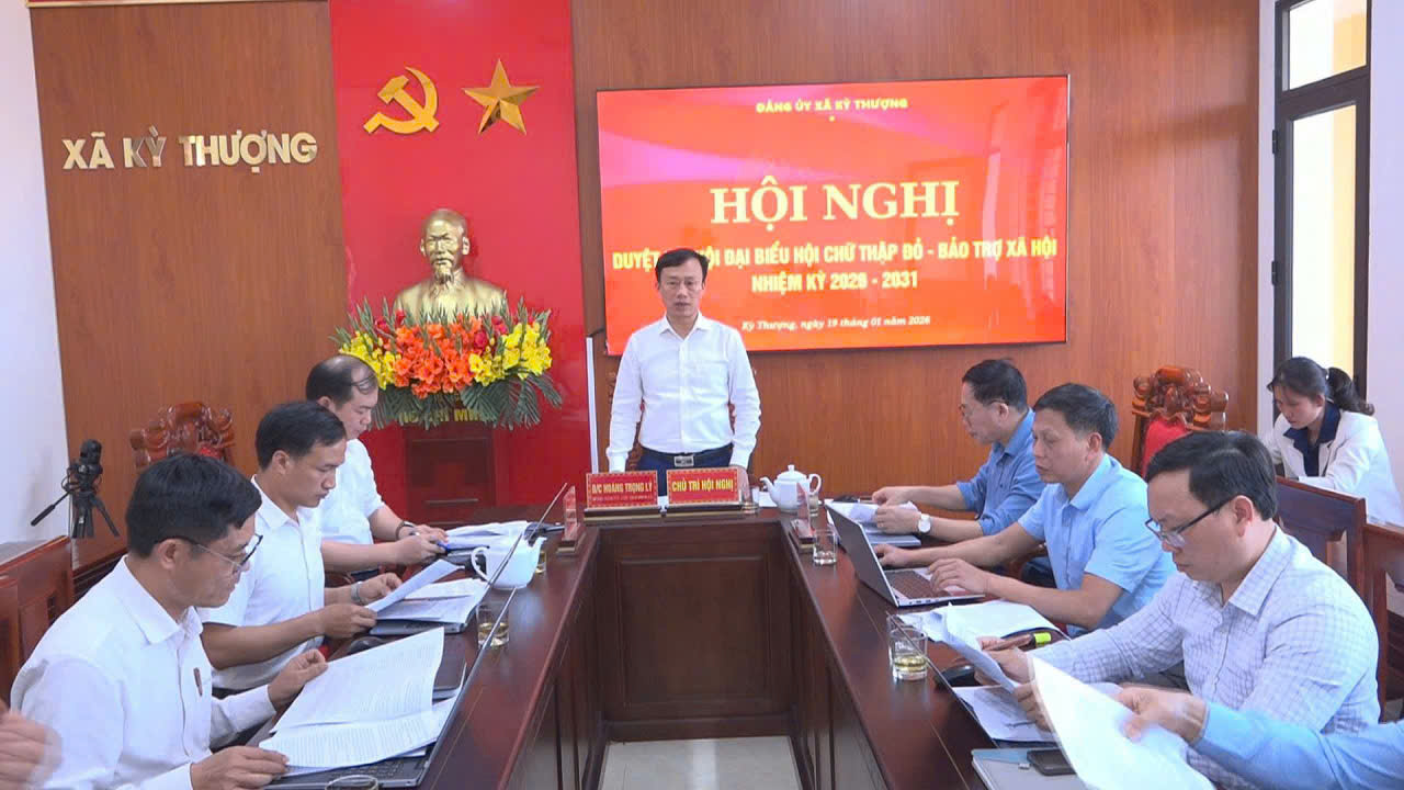 Duyệt Đại hội Đại biểu Hội Chữ thập đỏ - Bảo trợ xã hội xã nhiệm kỳ 2026 - 2031