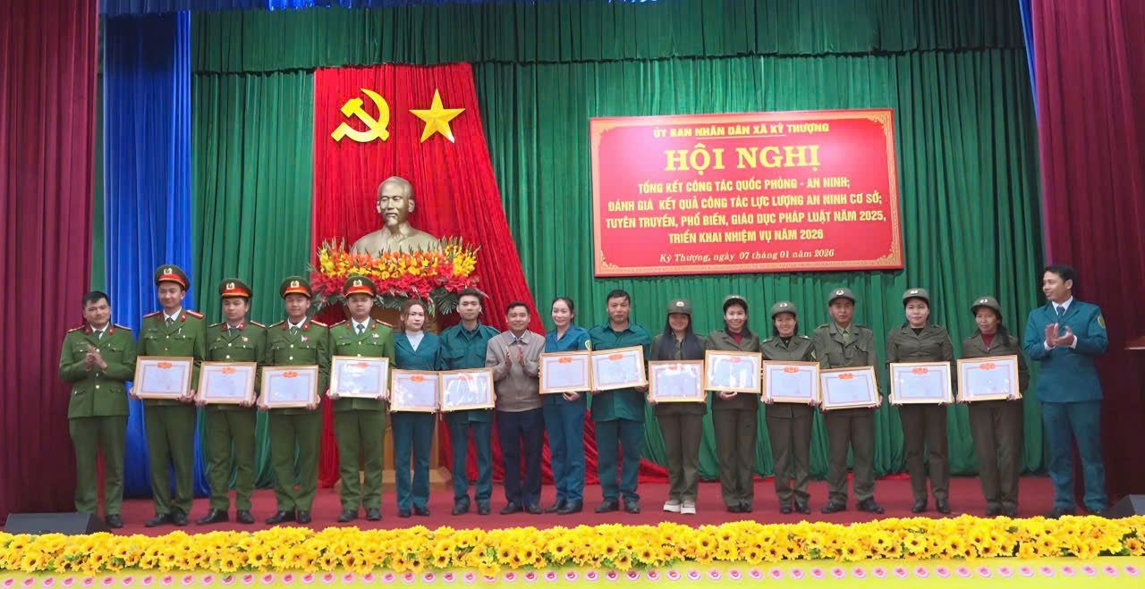 Xã Kỳ Thượng tổng kết công tác Quốc phòng - An ninh năm 2025, triển khai nhiệm vụ năm 2026