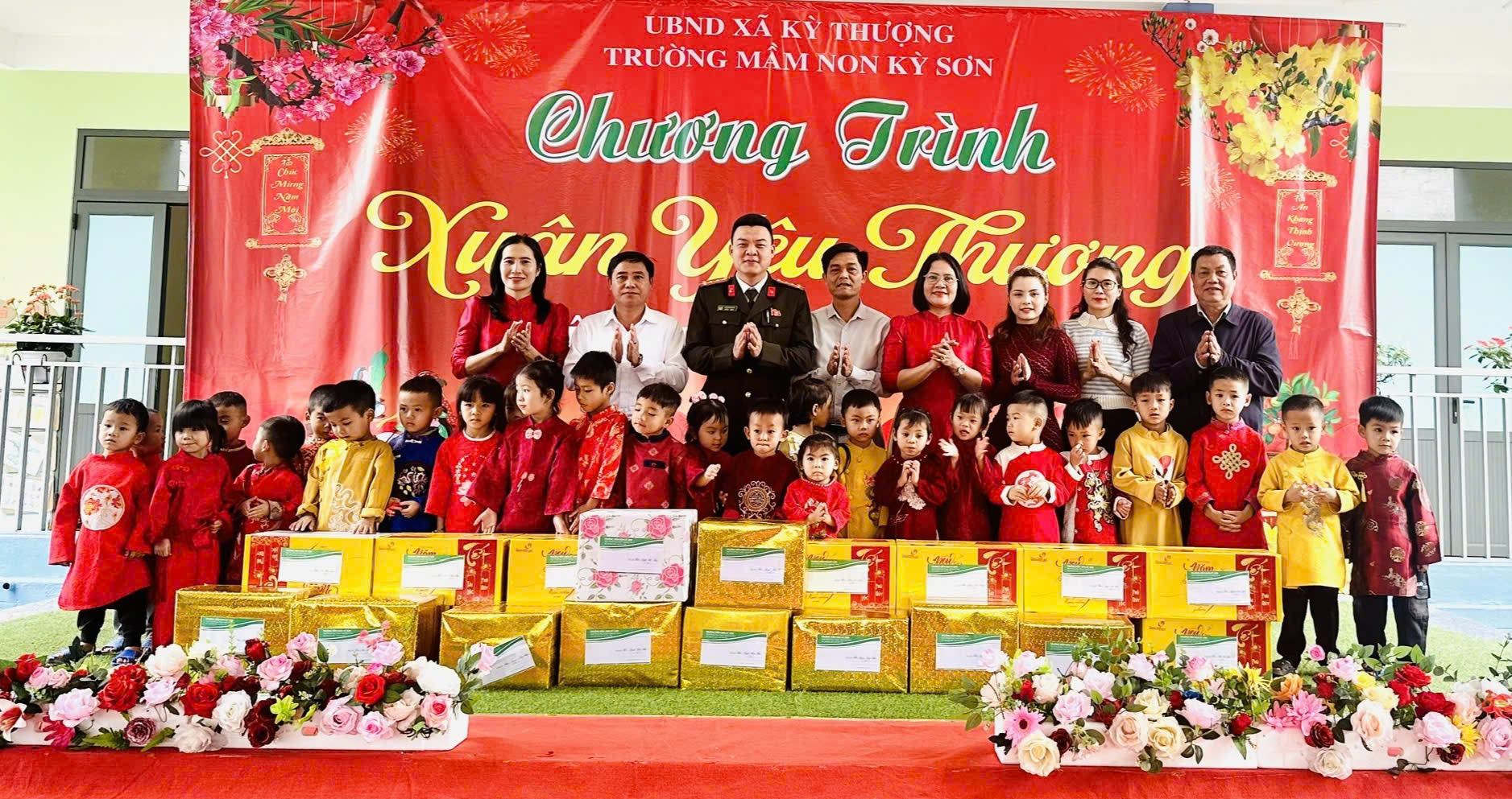 Trường Mầm non Kỳ Sơn tổ chức thành công chương trình Xuân yêu thương 2026