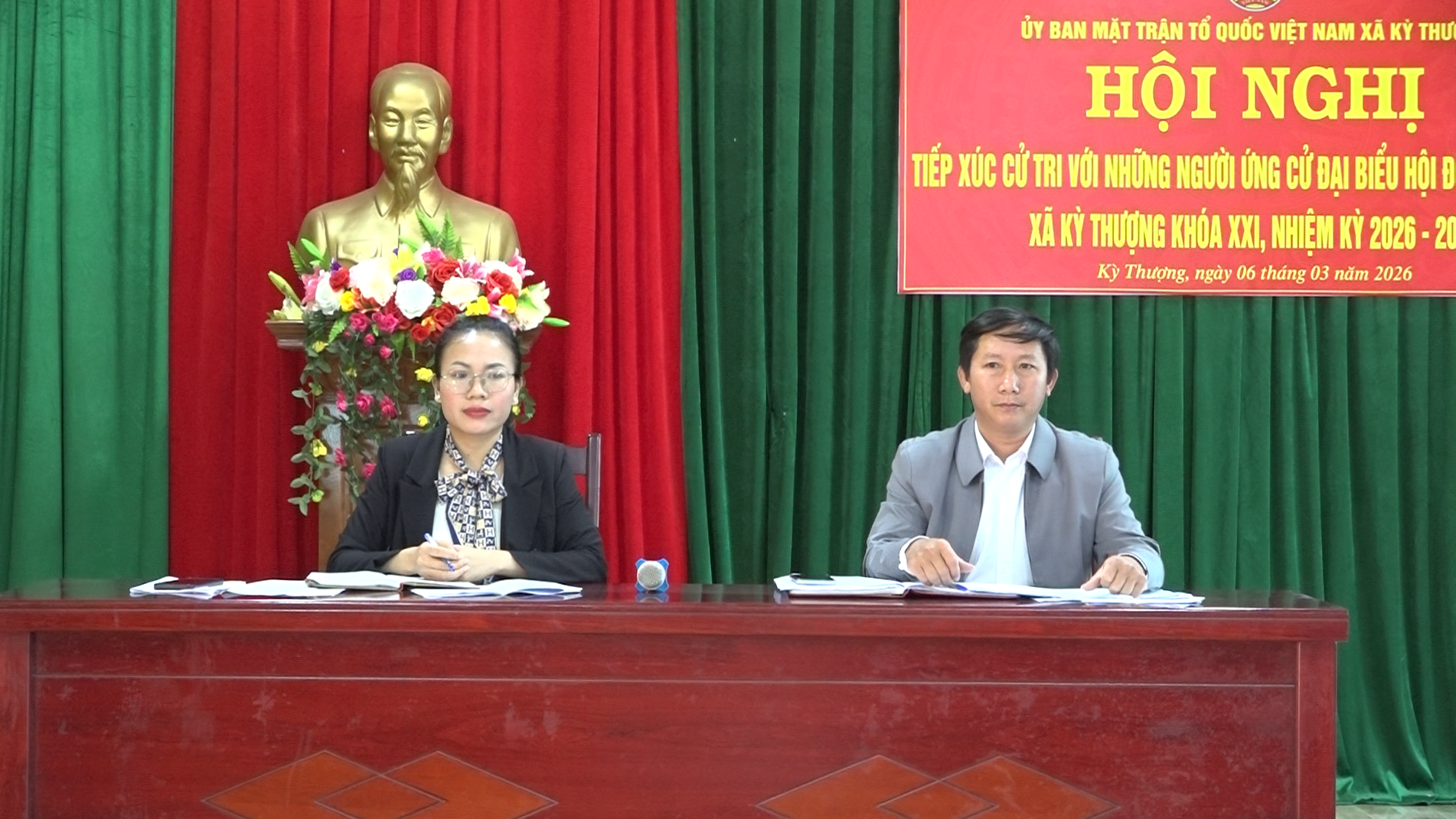 07 ứng cử viên đại biểu HĐND xã Kỳ Thượng, khóa XXI, nhiệm kỳ 2026-2031, đơn vị bầu cử số 01 tiếp xúc cử tri tại thôn Mỹ Lạc