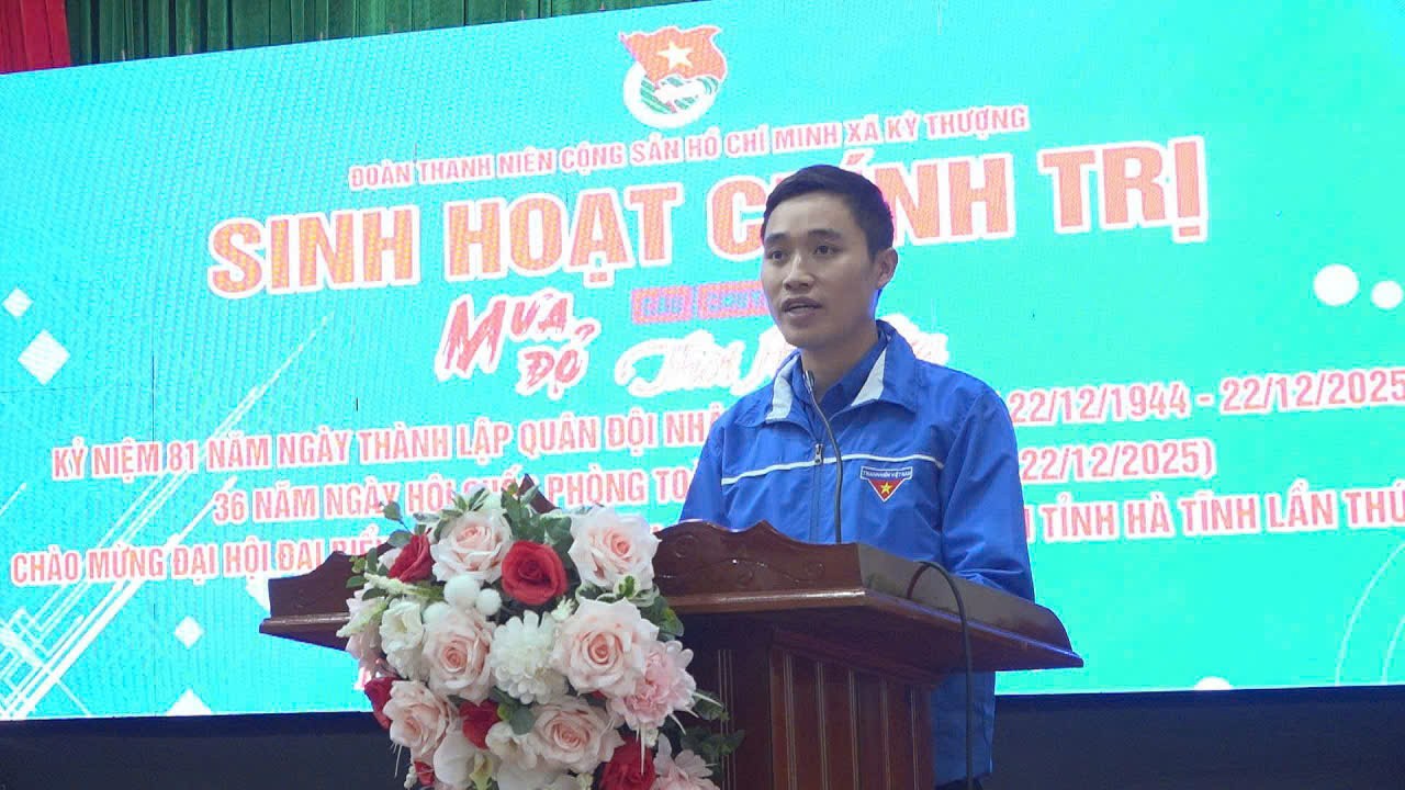 ĐOÀN XÃ KỲ THƯỢNG SINH HOẠT CHÍNH TRỊ CHUYÊN ĐỀ “CÂU CHUYỆN THỜI HOA LỮA”