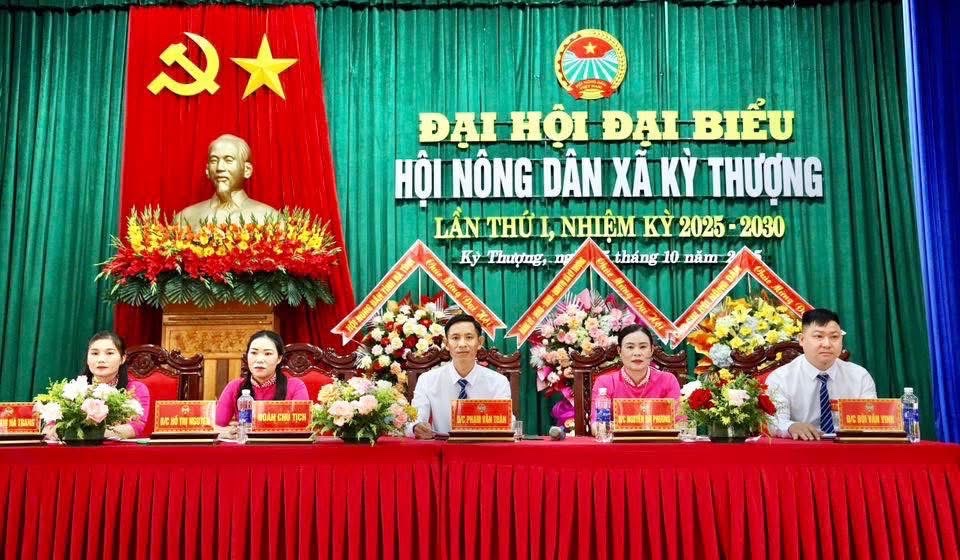 ĐẠI HỘI ĐẠI BIỂU HỘI NÔNG DÂN XÃ KỲ THƯỢNG.