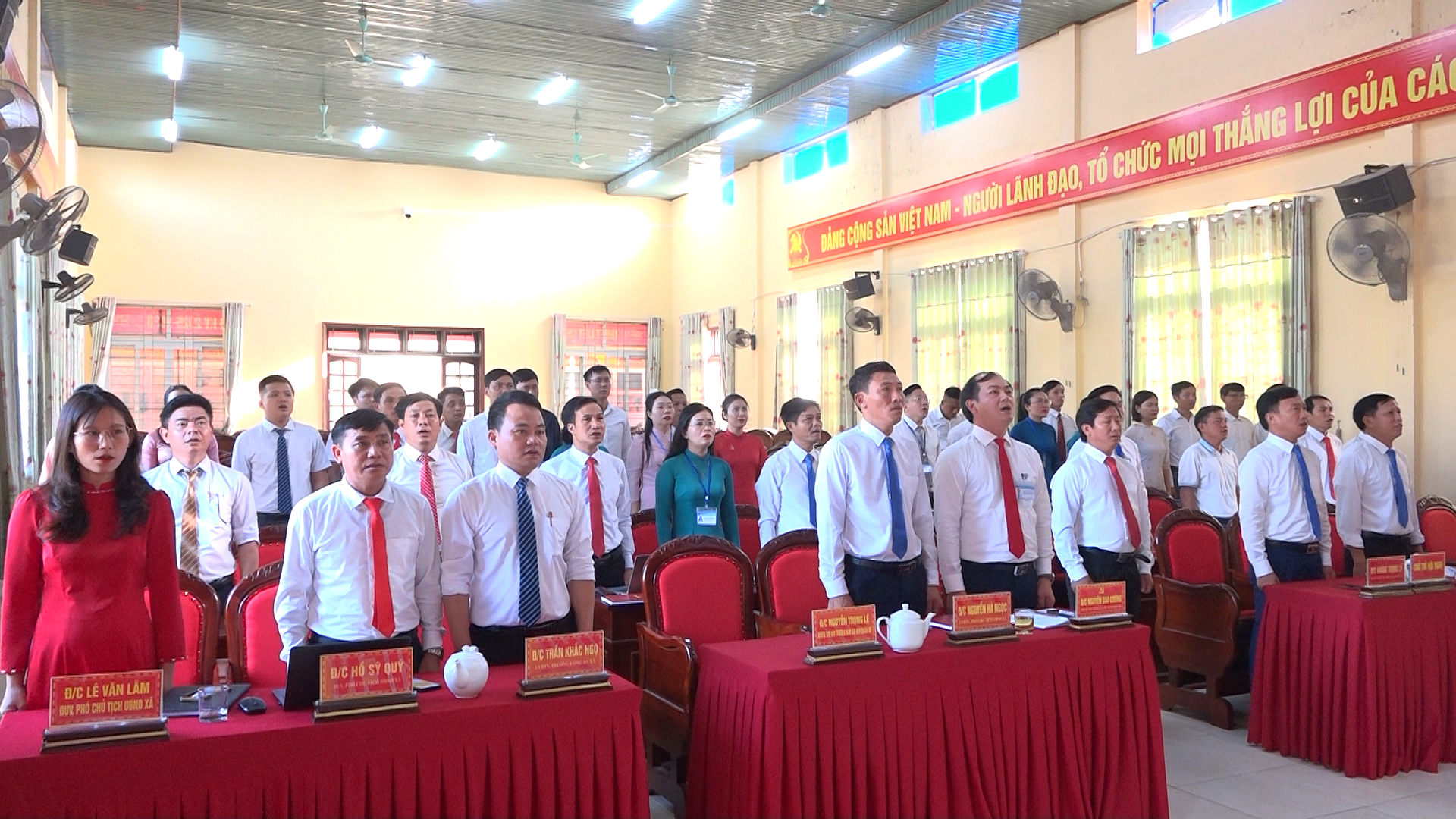 Xã Kỳ Thượng tổ chức Lễ Chào cờ tháng 3 năm 2026