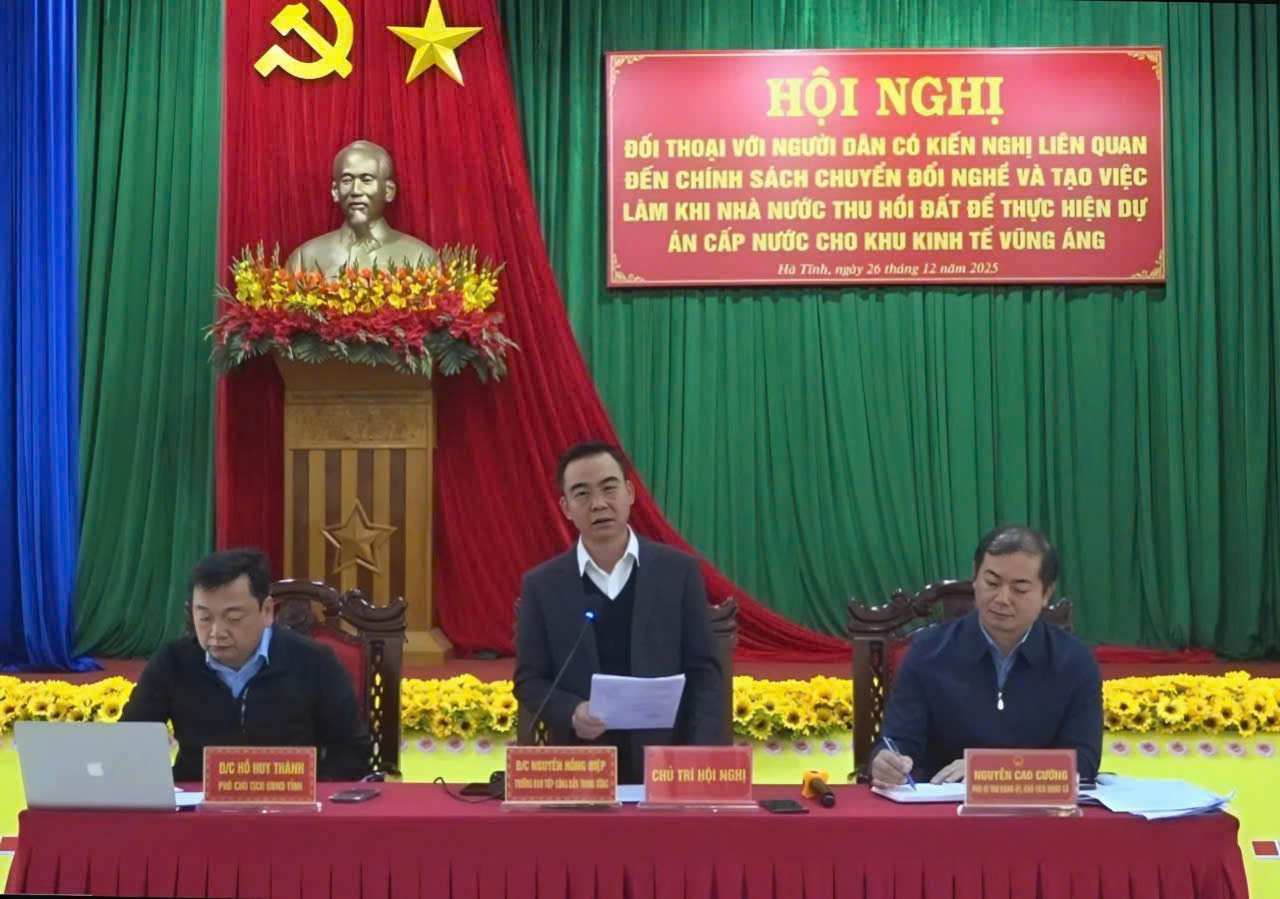 Đối thoại liên quan đến chính sách chuyển đổi nghề và tạo việc làm khi thu hồi đất Dự án cấp nước, hạng mục lòng hồ Rào Trổ