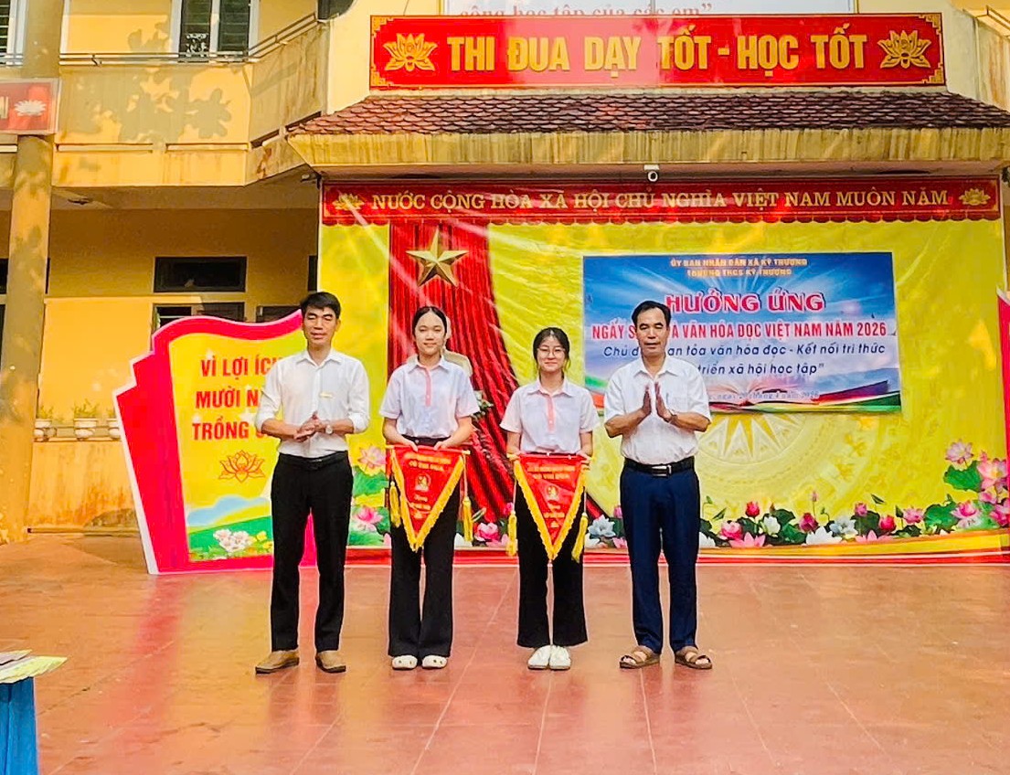 Trường THCS Kỳ Thượng tổ chức Hưởng ứng ngày Sách và Văn hóa đọc lần thứ V năm 2026