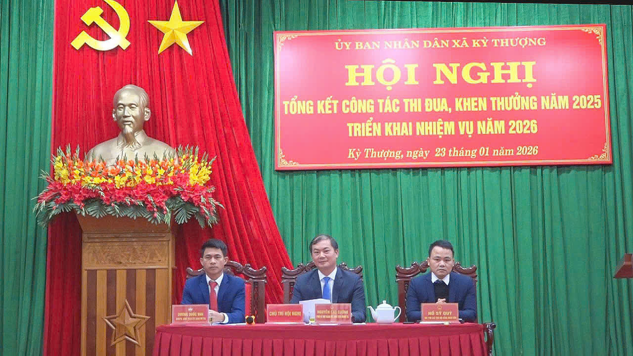 Xã Kỳ Thượng tổ chức Hội nghị tổng kết công tác Thi đua - Khen thưởng năm 2025; triển khai nhiệm vụ năm 2026
