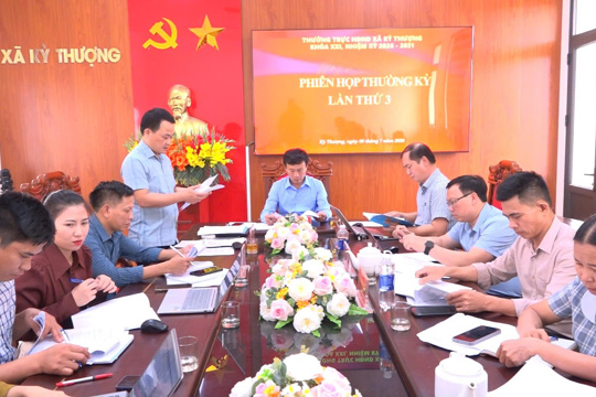 Thường trực HĐND xã Kỳ Thượng đánh giá kết quả hoạt động 6 tháng đầu năm và chuẩn bị Kỳ họp thường lệ giữa năm 2026