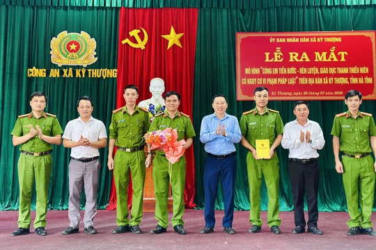 Kỳ Thượng ra mắt mô hình “Cùng em tiến bước, rèn luyện, giáo dục thanh, thiếu niên có nguy cơ vi phạm pháp luật”