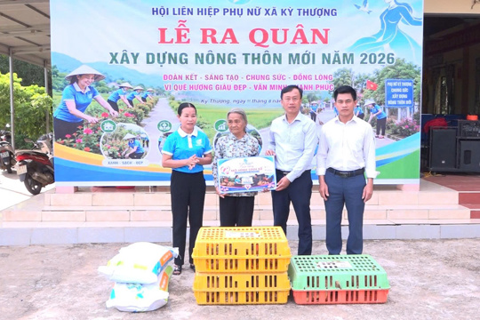 Kỳ Thượng phát động phong trào “Phụ nữ Kỳ Thượng chung sức xây dựng Nông thôn mới” tại thôn Phúc Lập