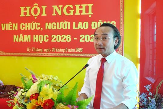 Hội nghị viên chức, người lao động năm học 2026-2027 - Trường THCS Kỳ Thượng