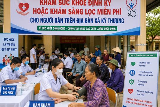 Kế hoạch triển khai Khám sức khỏe định kỳ hoặc khám sàng lọc miễn phí cho người dân 
