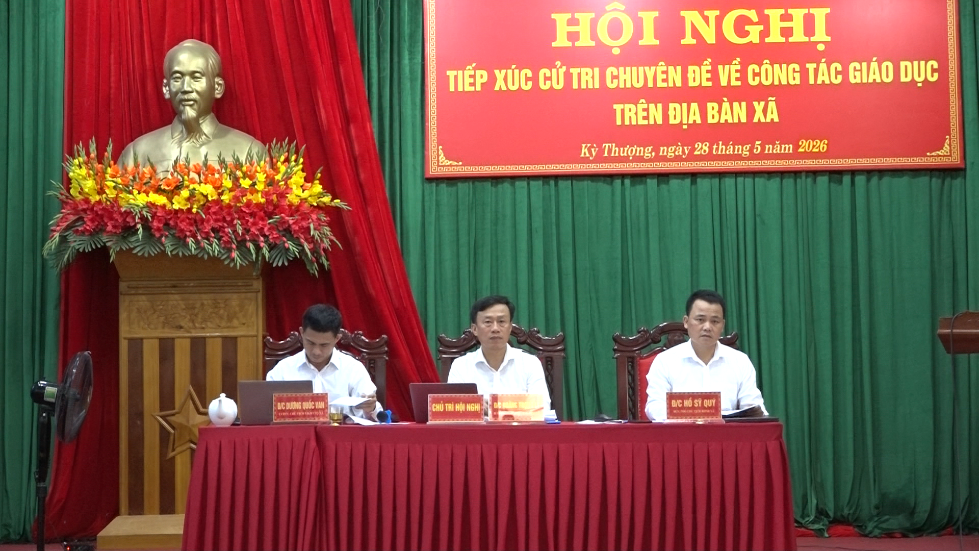 Tin Truyền hình: Hội nghị tiếp xúc cử tri chuyên đề về công tác Giáo dục trên địa bàn xã Kỳ Thượng