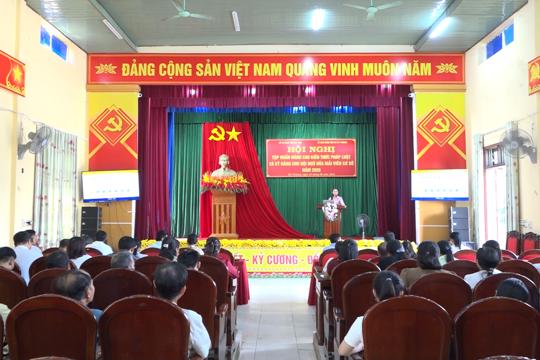 Kỳ Thượng tổ chức tập huấn nâng cao kiến thức pháp luật và kỹ năng cho đội ngũ hòa giải viên cơ sở