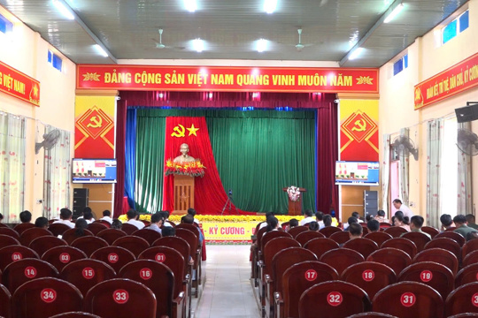 Kỳ Thượng tham dự Hội nghị trưc tuyến toàn quốc sơ kết 1 năm vận hành mô hình tổ chức tổng thể của hệ thống chính trị, mô hình chính quyền 3 cấp 