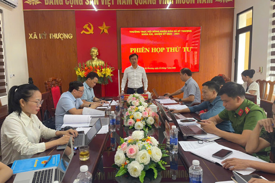 Thường trực HĐND xã Kỳ Thượng tổ chức Phiên họp thứ tư khóa XXI, nhiệm kỳ 2026 - 2031