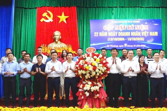 Xã Kỳ Thượng gặp mặt, tri ân doanh nghiệp, doanh nhân, hộ kinh doanh nhân Ngày Doanh nhân Việt Nam 13/10