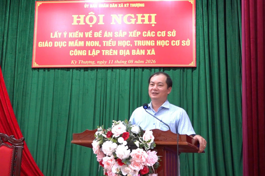 TIN TRUYỀN HÌNH: KỲ THƯỢNG LẤY Ý KIẾN VỀ ĐỀ ÁN SẮP XẾP CÁC CƠ SỞ GIÁO DỤC