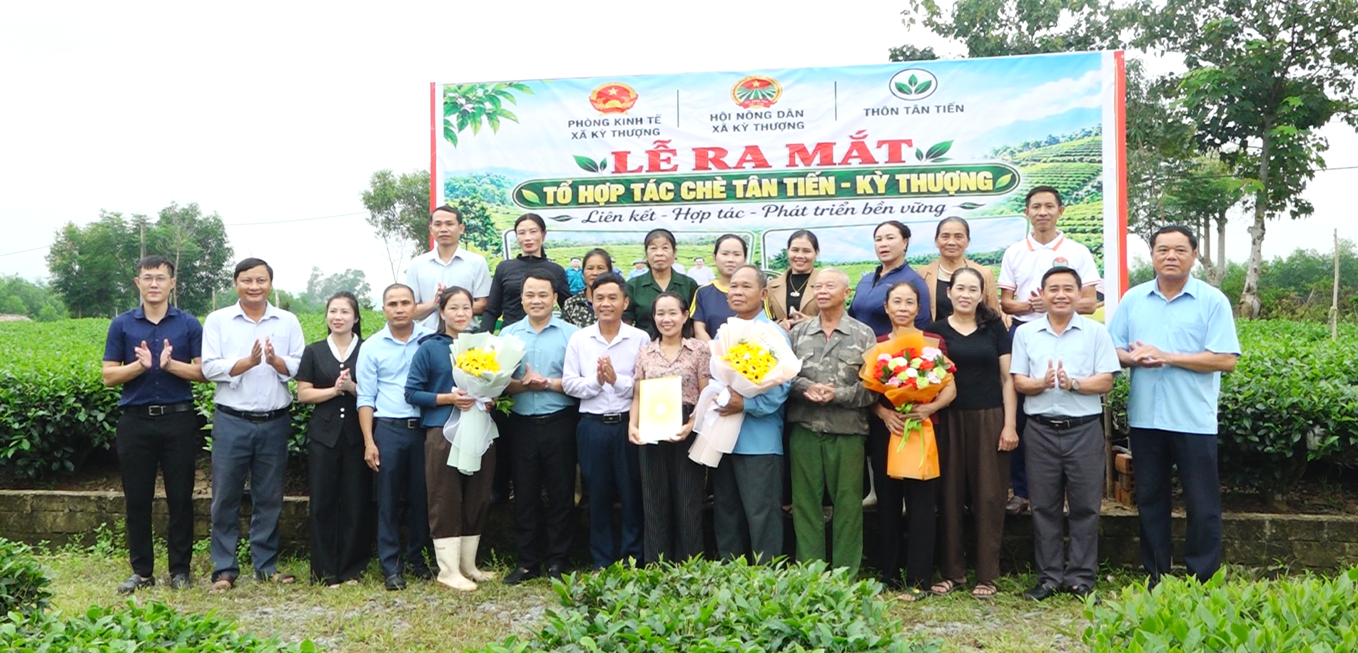 Tin Truyền hình: Hội Nông dân xã Kỳ Thượng tổ chức Lễ ra mắt Tổ hợp tác chè Tân Tiến