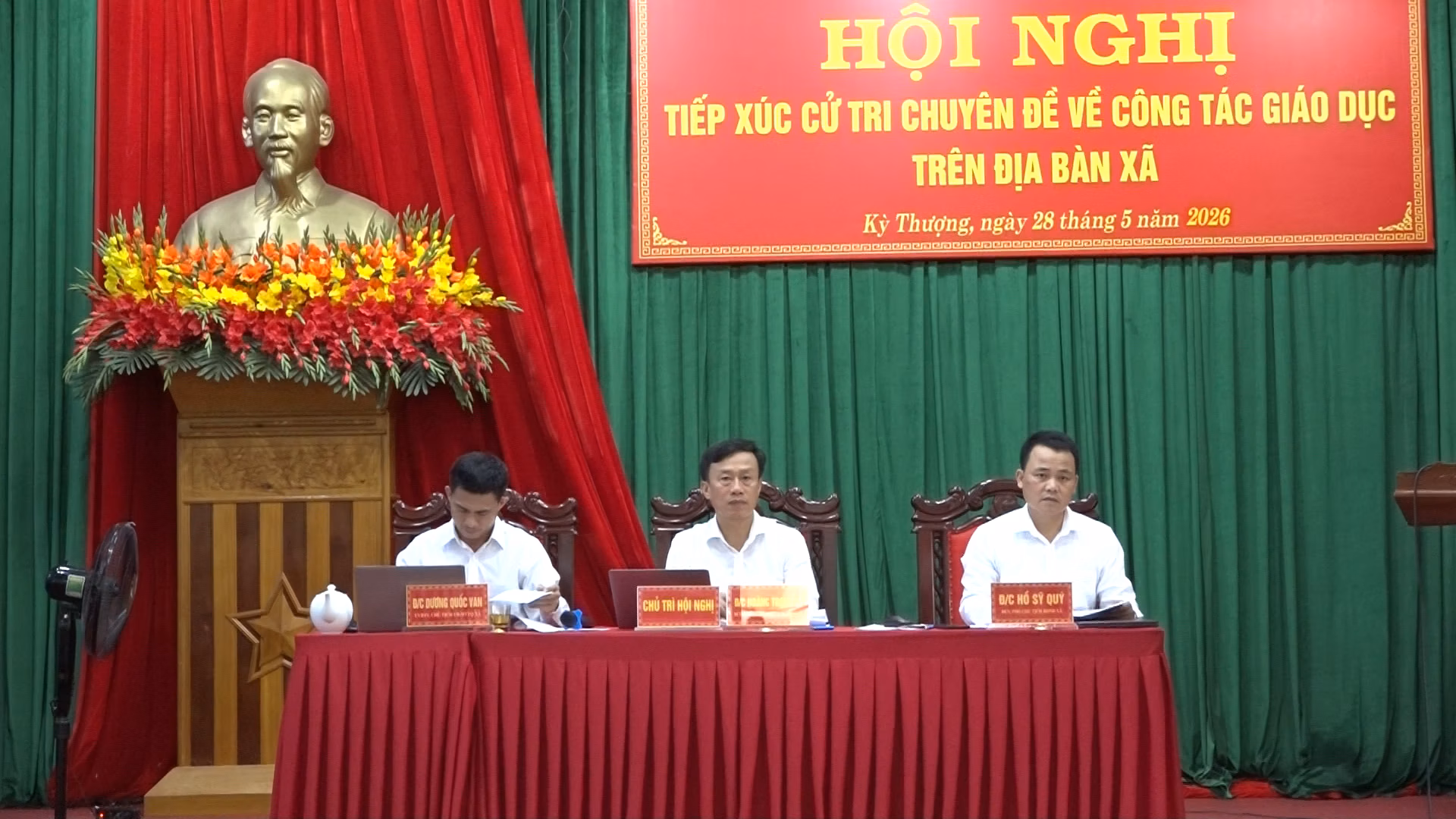 Hội nghị tiếp xúc cử tri chuyên đề về công tác Giáo dục trên địa bàn xã Kỳ Thượng 