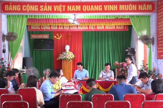 Đoàn giám sát HĐND xã Kỳ Thượng khảo sát, đánh giá công tác tuyên truyền pháp luật và hòa giải ở cơ sở tại thôn Phúc Môn