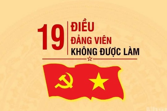 Quy định 19 điều đảng viên không được làm