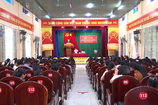 Xã Kỳ Thượng lấy ý kiến dự thảo Đề án sắp xếp các cơ sở giáo dục công lập trên địa bàn xã