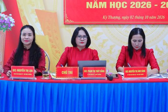 Trường Mầm non Kỳ Thượng tổ chức Hội nghị viên chức và người lao động năm học 2026-2027
